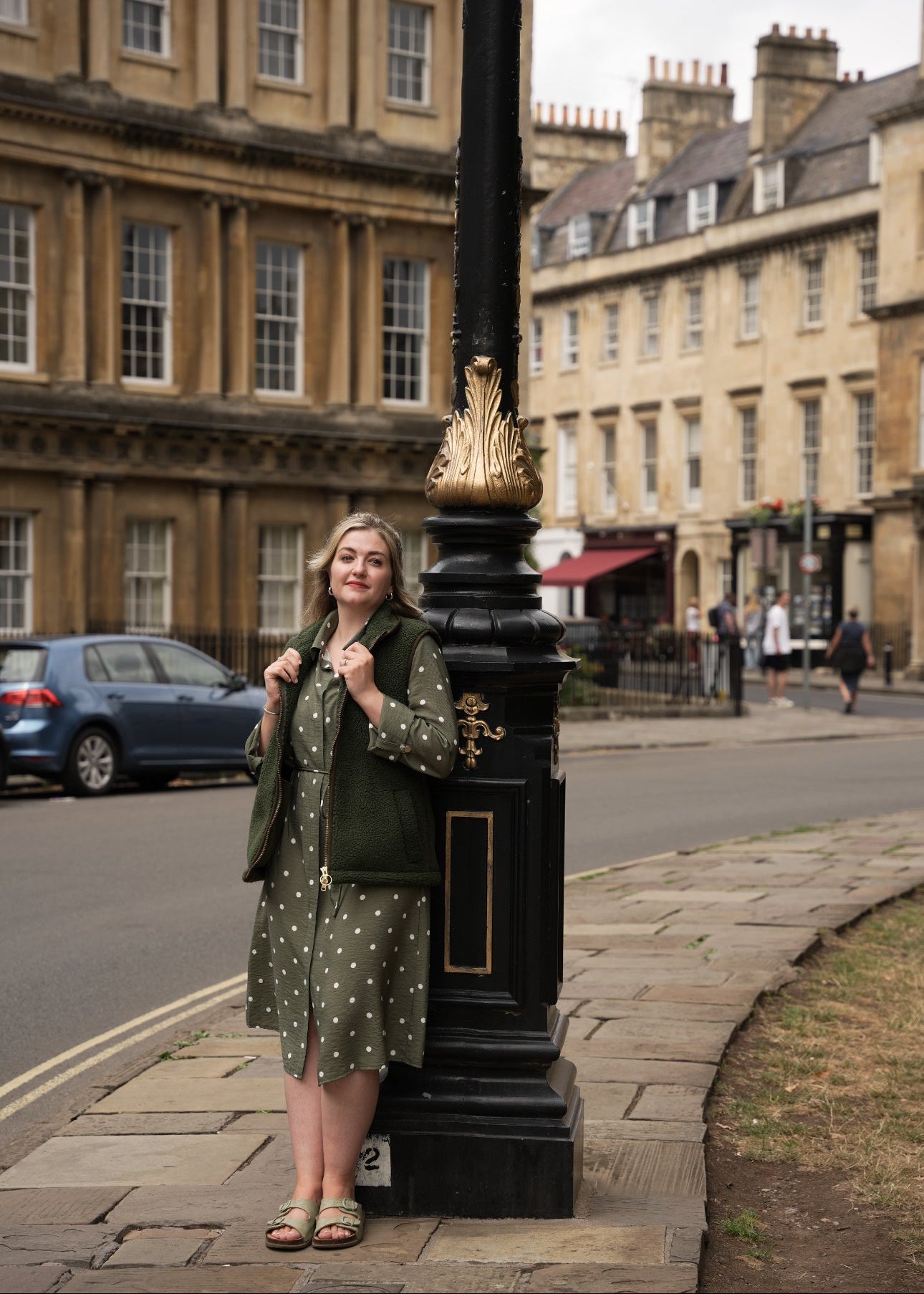 Ladies' Olive Sherpa Gilet