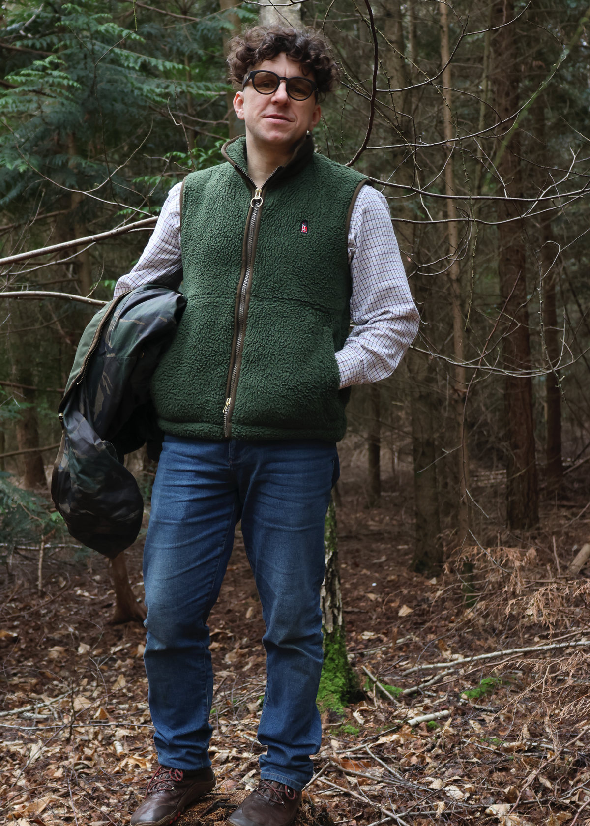 Olive Sherpa Gilet