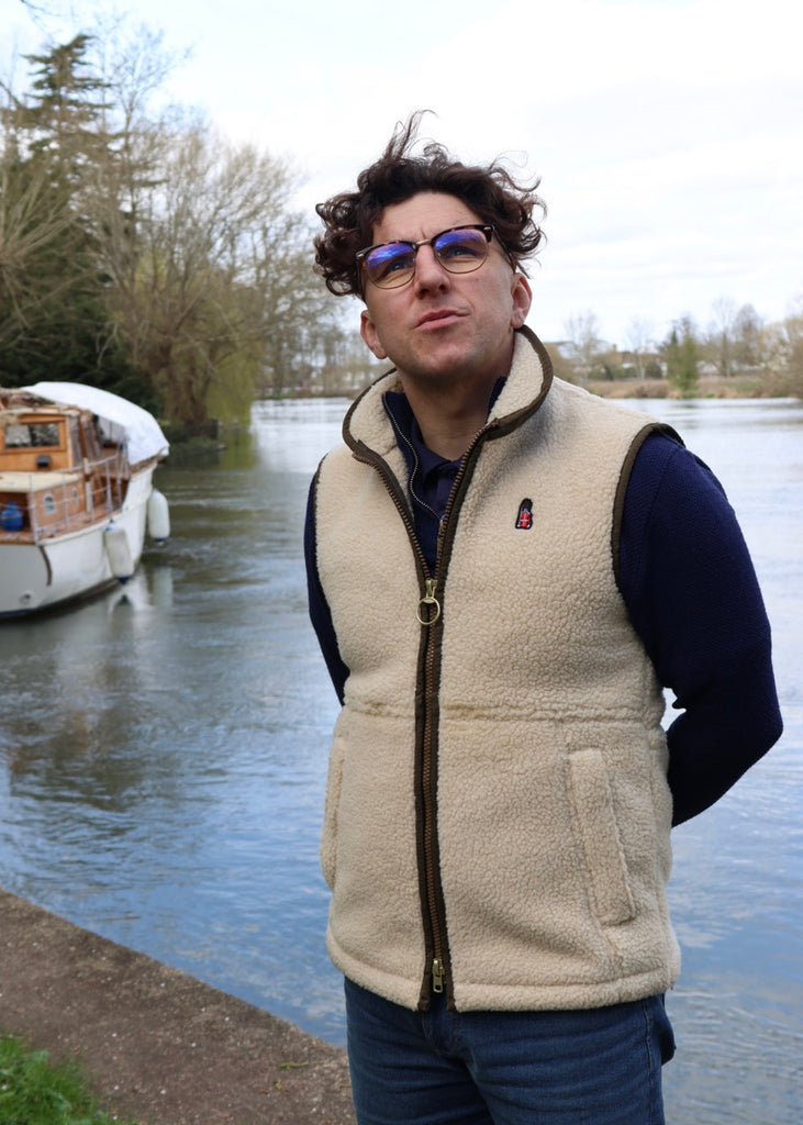 British Sherpa Fleece Gilet - Lockwood Premium British Smocks