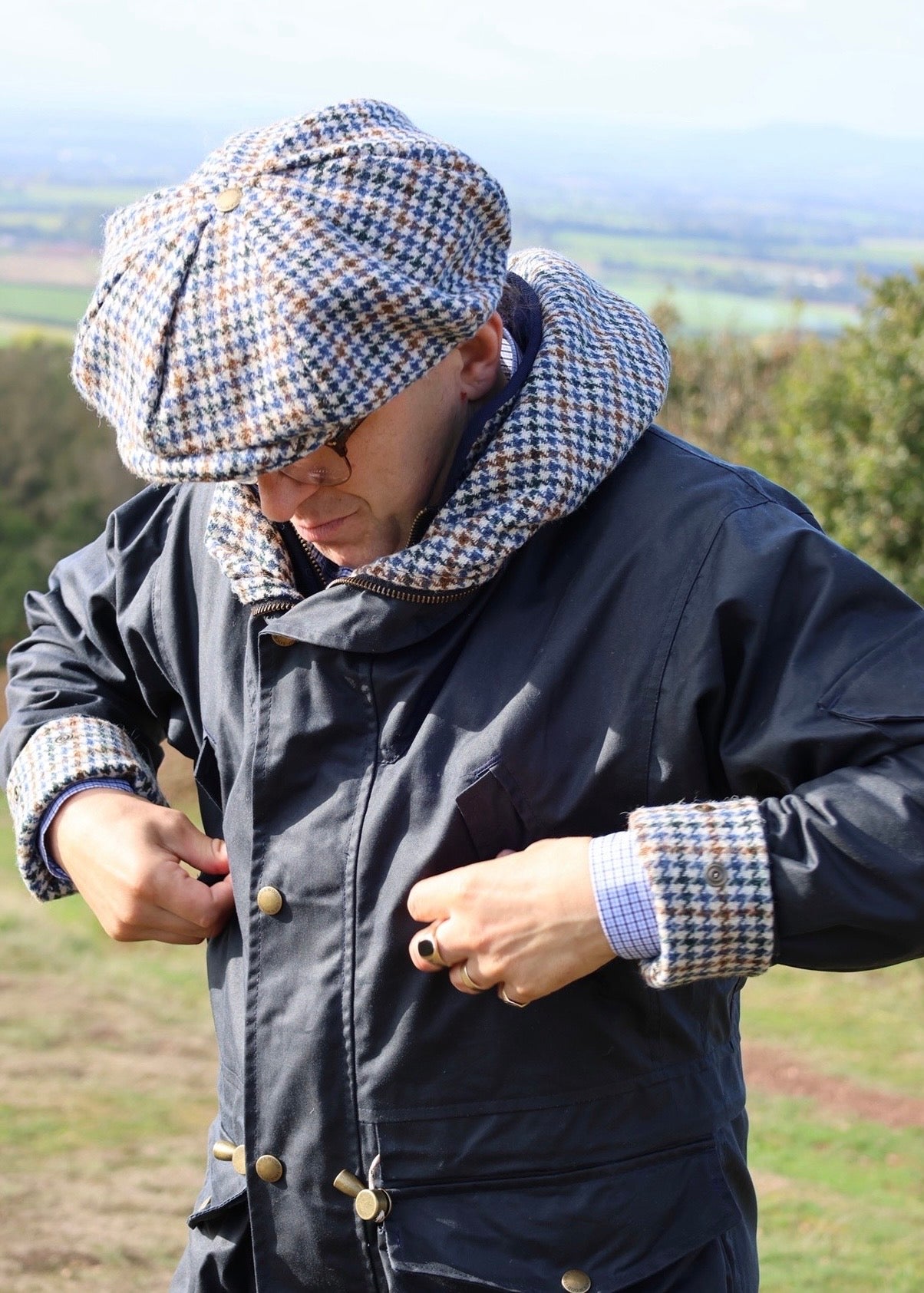 Eight Panel Flat Cap
