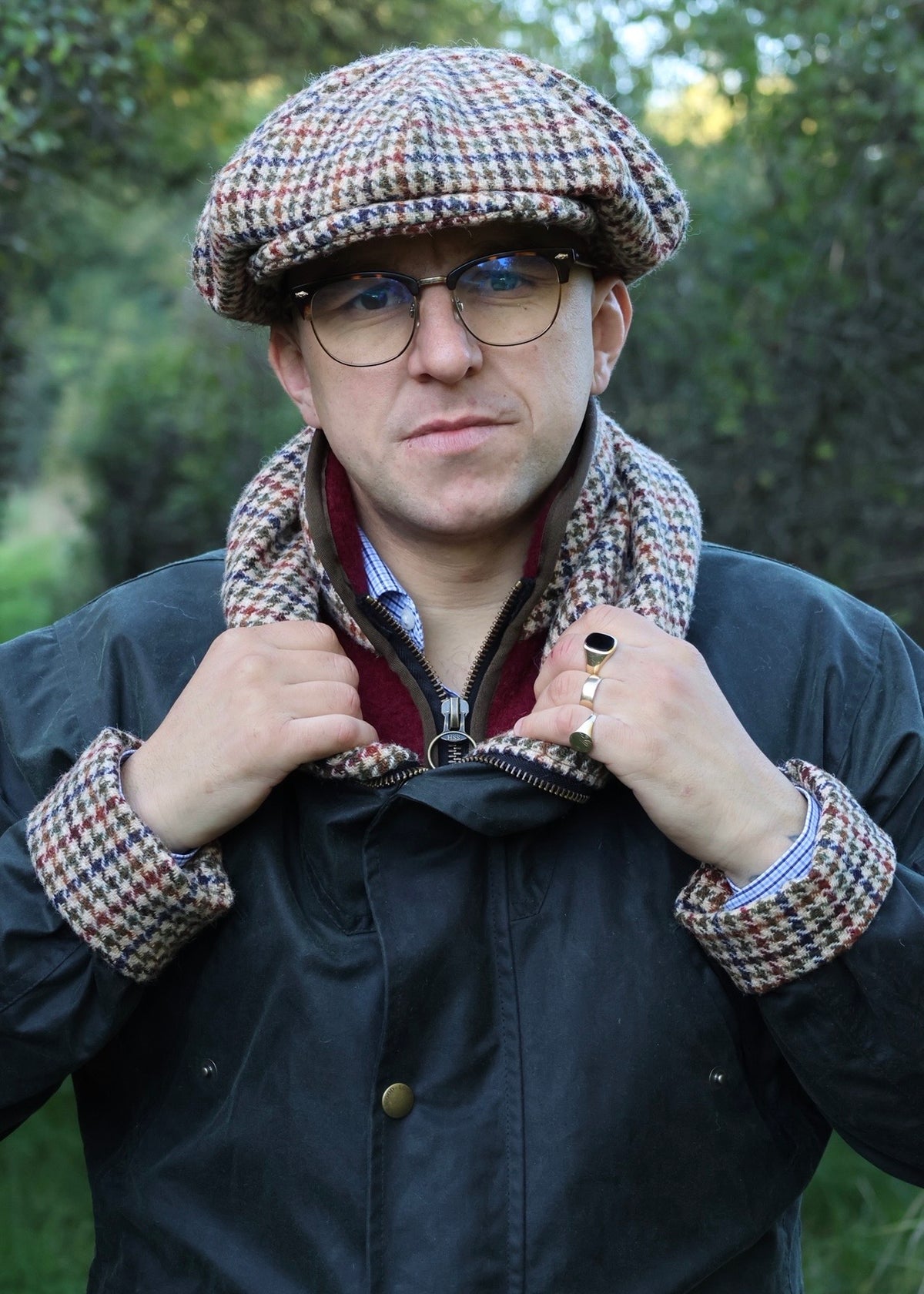Eight Panel Flat Cap
