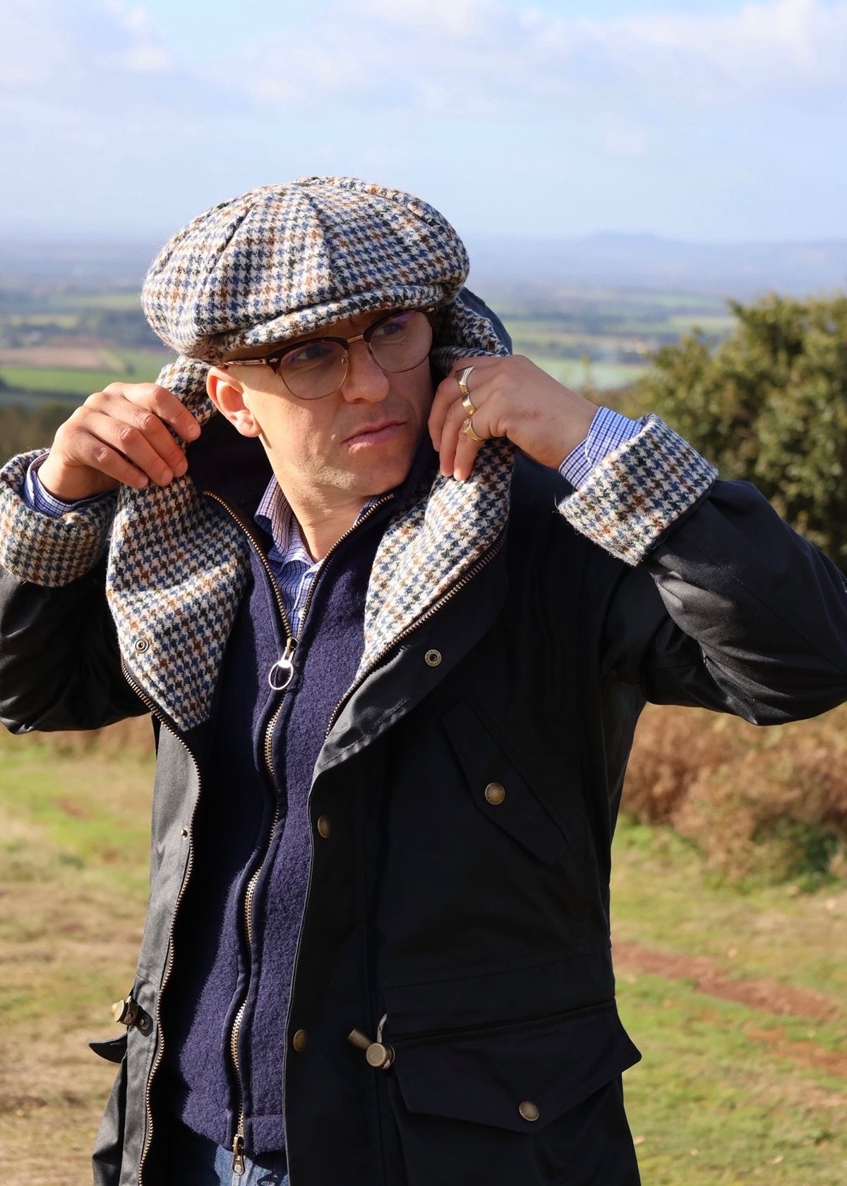 Eight Panel Flat Cap